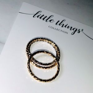 Stackable Rings *Sets of 2 (1 silver, 1 gold)